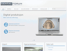Tablet Screenshot of dentalforum.no